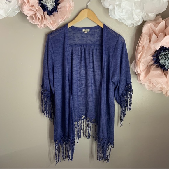 ***SOLD***Eyeshadow Fringe Kimono - Picture 1 of 3